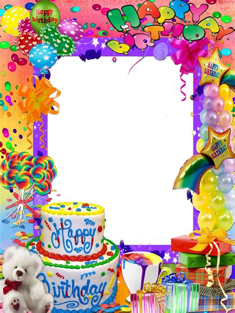 Birthday photo frame online editor